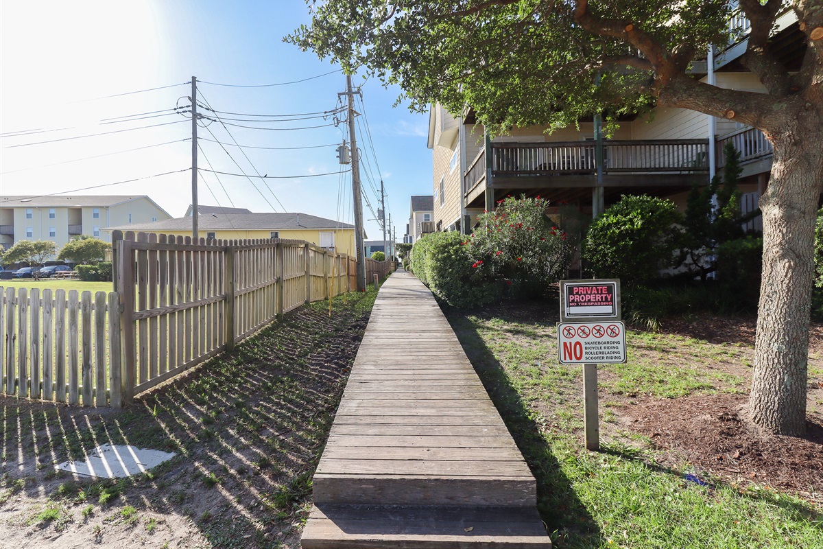 Boardwalk to the beach