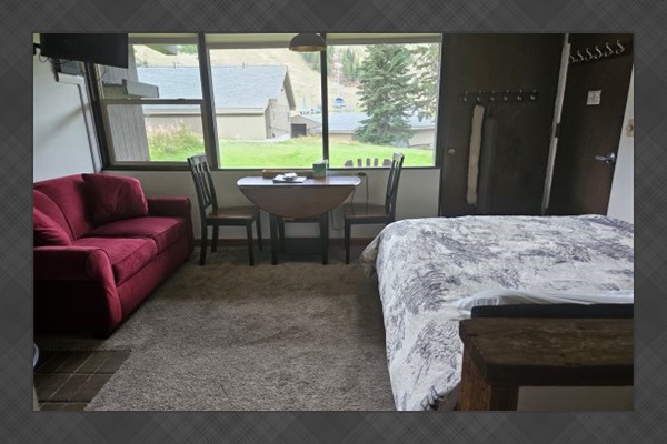View from living room area.