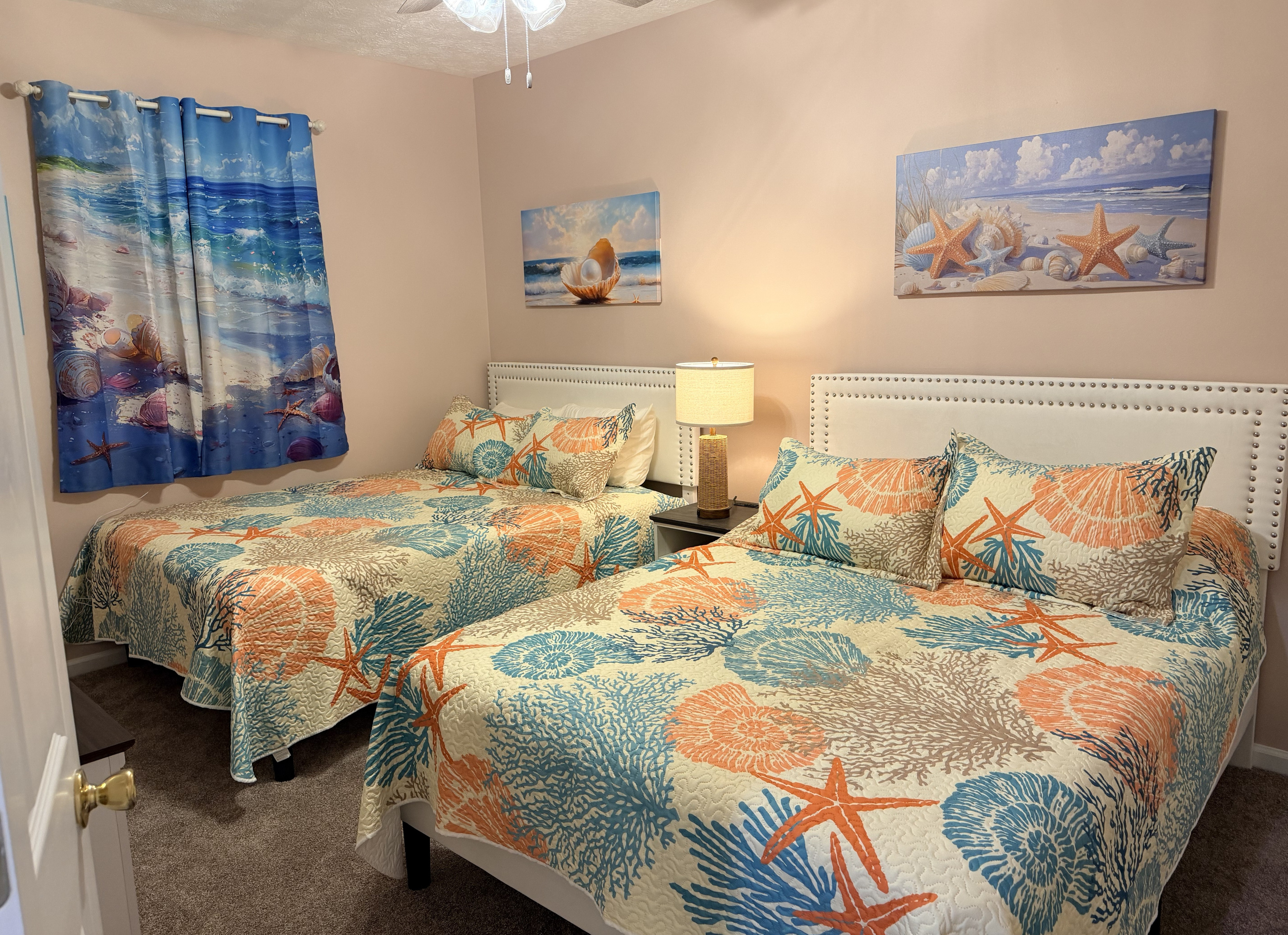 One of two double queen bed rooms