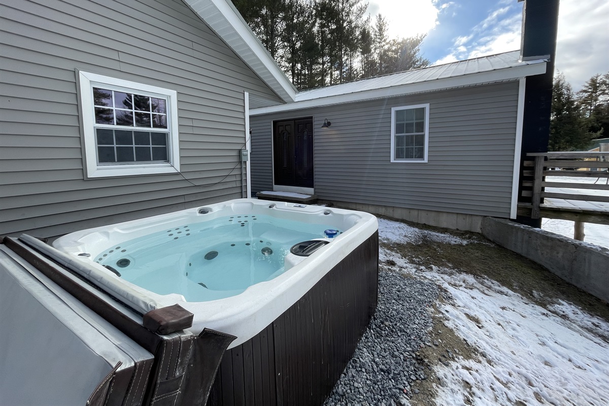 Hot Tub overlooking the private yard.