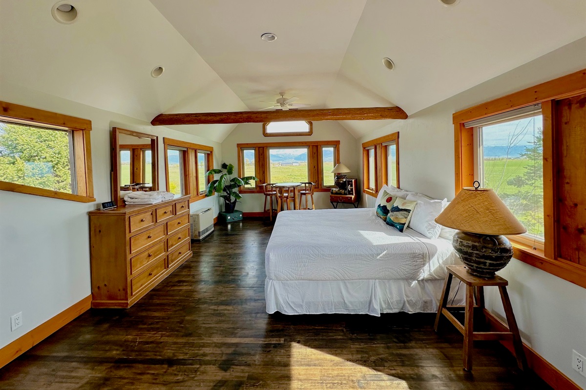 Unit A - King size bed in this amazing primary suite.