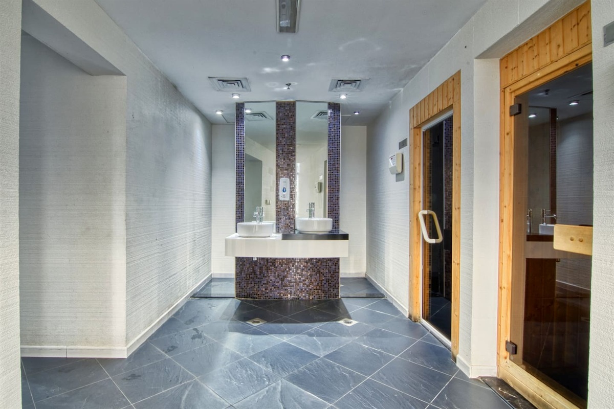 Steam room and sauna