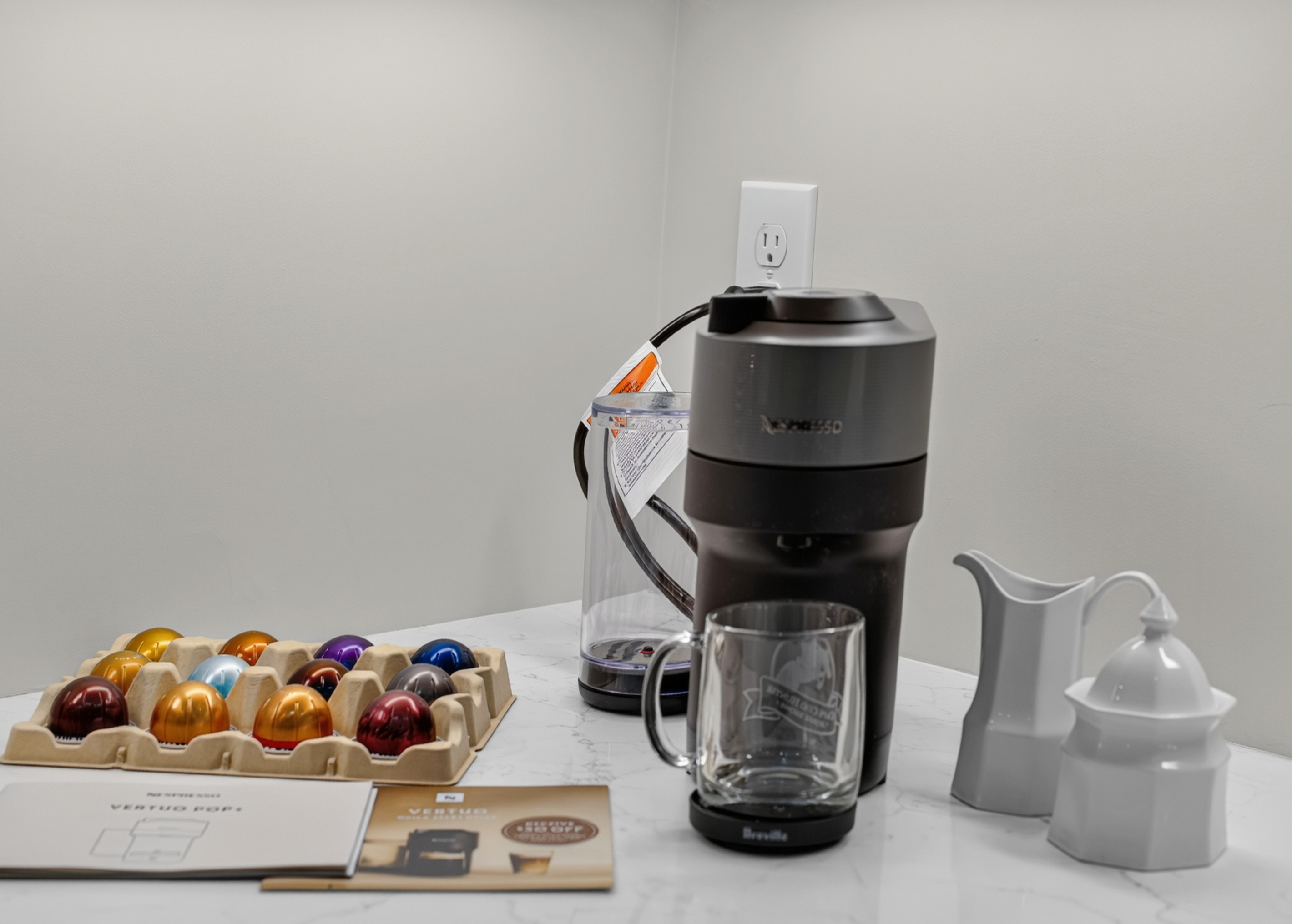 Complimentary coffee station stocked for the perfect start to your day.
