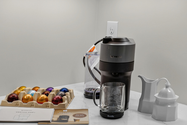 Complimentary coffee station stocked for the perfect start to your day.