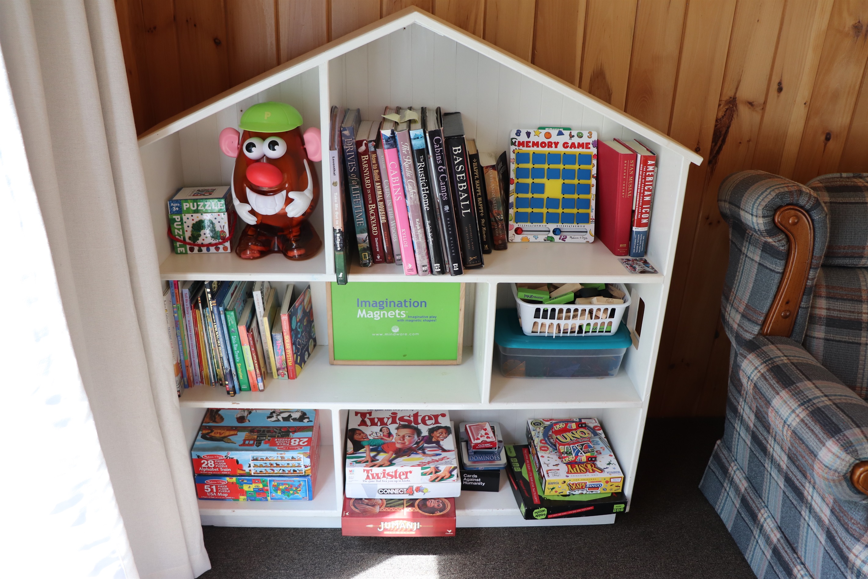 Games for all ages in the sunroom