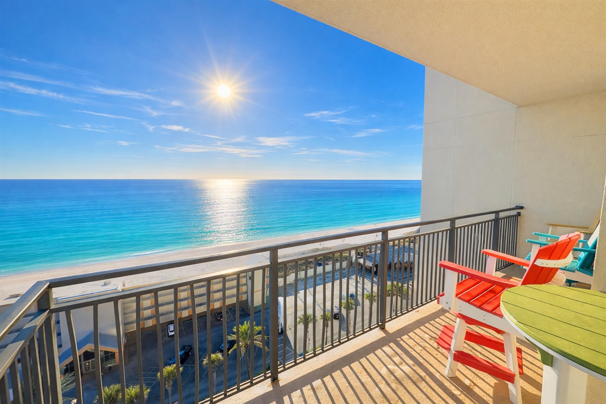 Enjoy beautiful sunsets from this corner unit!
