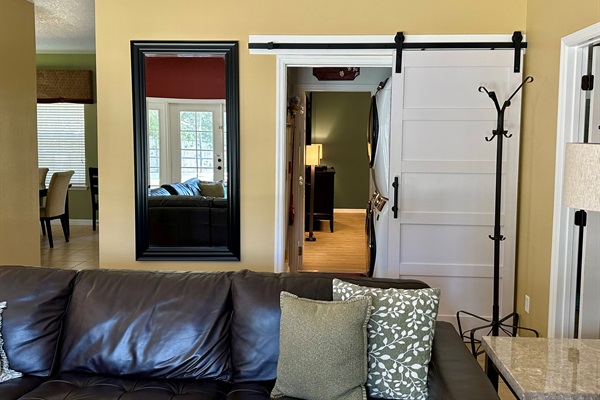 View Through The Laundry to the Theater Room
