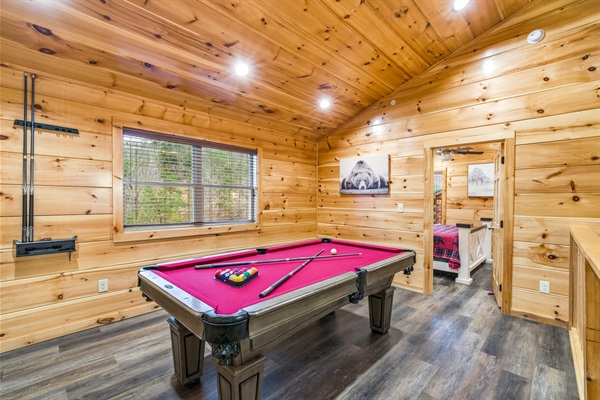 Pool Table in the Loft