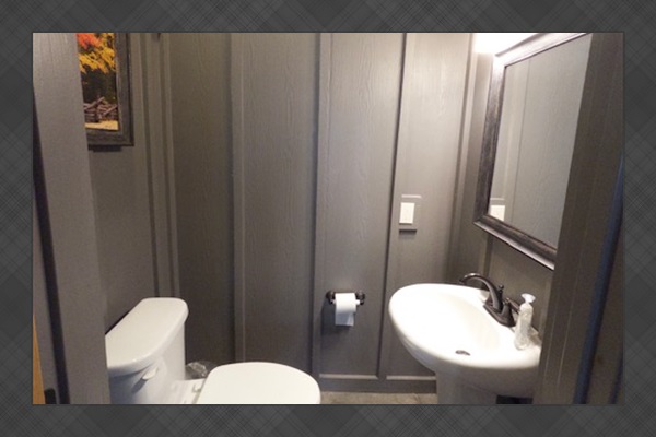 Having a bathroom in the pool room is great and makes it so nice to not have to access other levels..