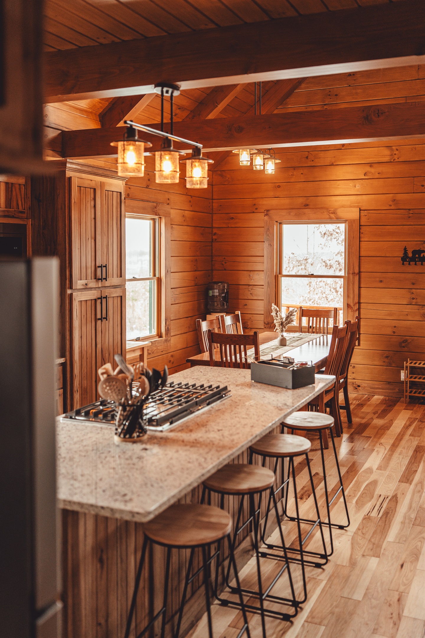 Play a Game or Build a Puzzle on the Large Dining Table in Between Meals