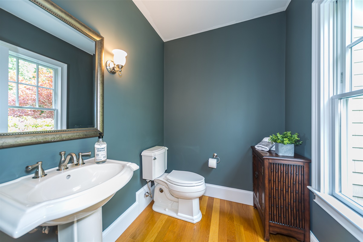 Conveniently located half bath for quick, easy access.