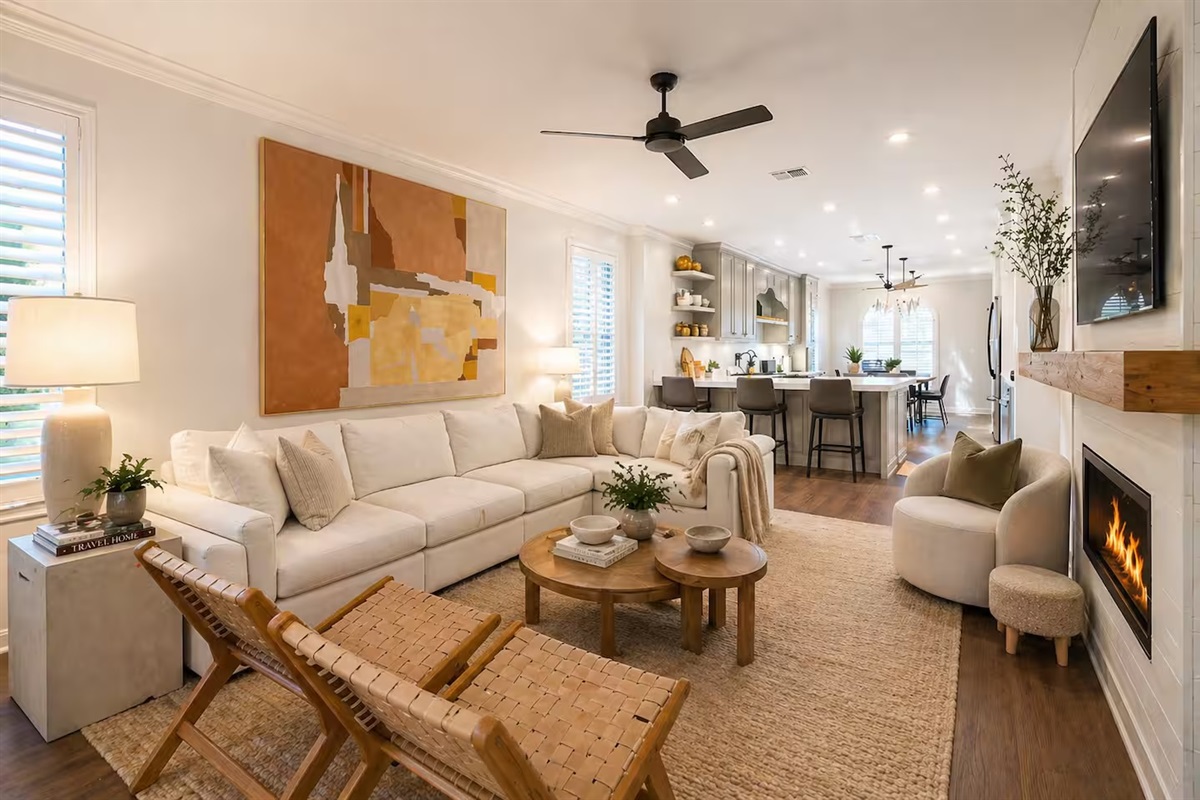 Bright, open living space designed for comfort and connection