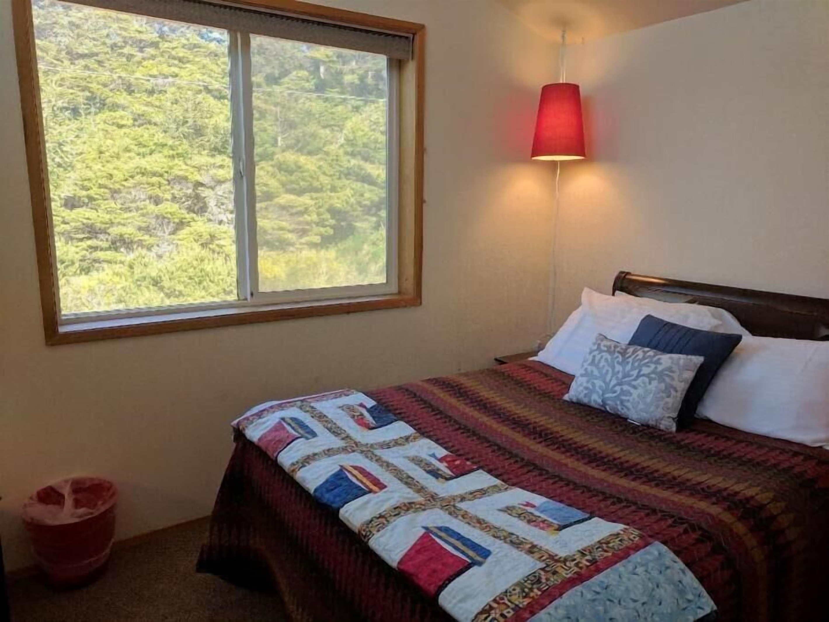 double bed with desk