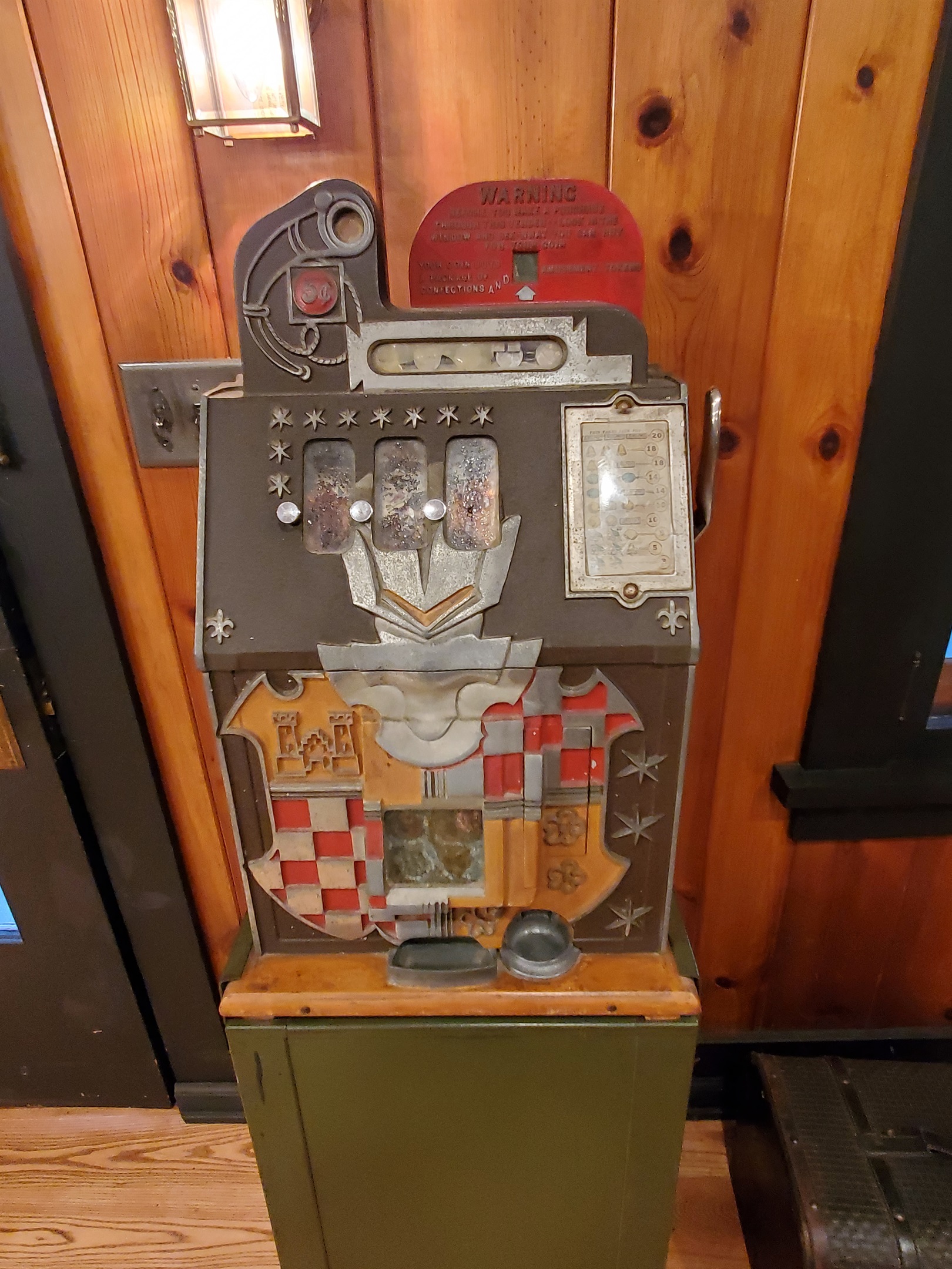 Slot machine found in lake from 1900's when the building was a speak-easy