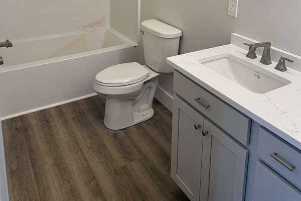 Downstairs bunk room ensuite, construction update 1/31/26.