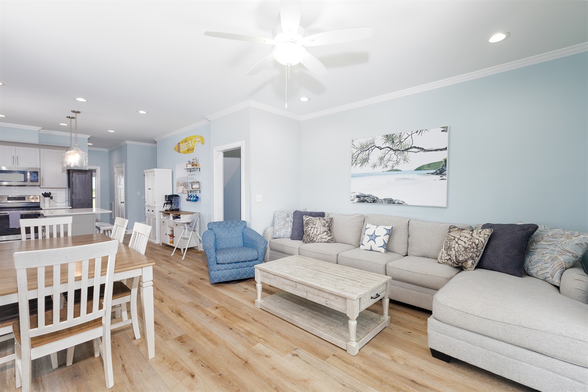 Open concept living area