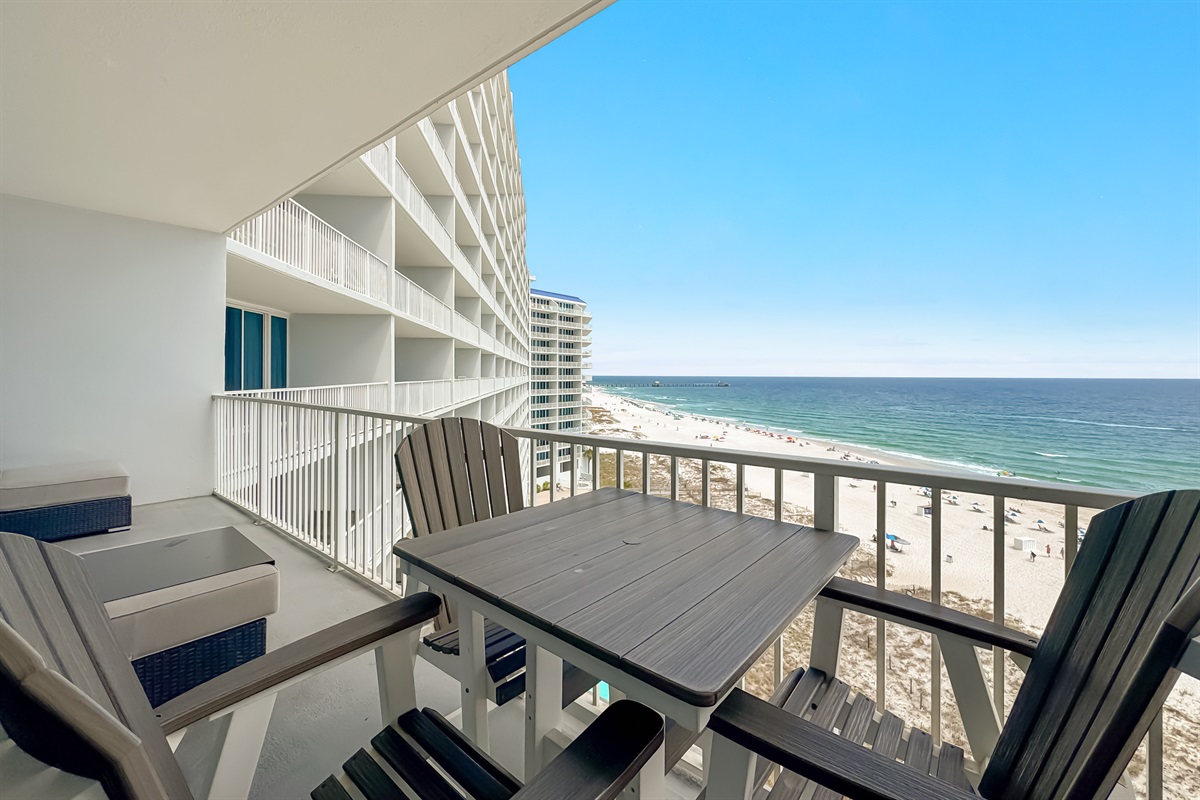 Direct oceanfront balcony offering stunning views and seamless indoor-outdoor living.  A true coastal retreat.