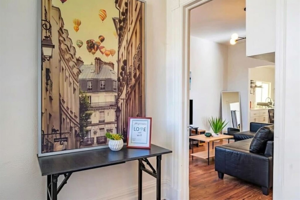 Enjoy the bright living room.