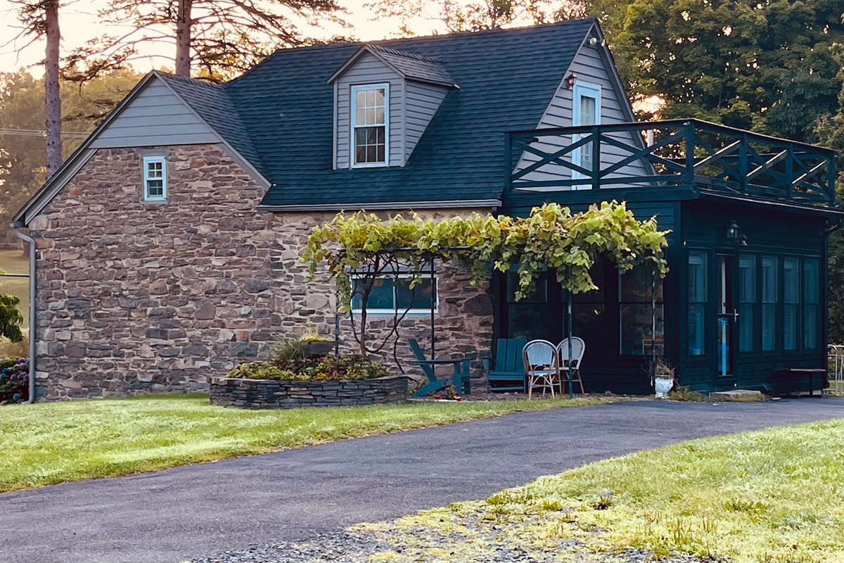 Over 6 acres of rolling pasture looks out onto a private mountain view
