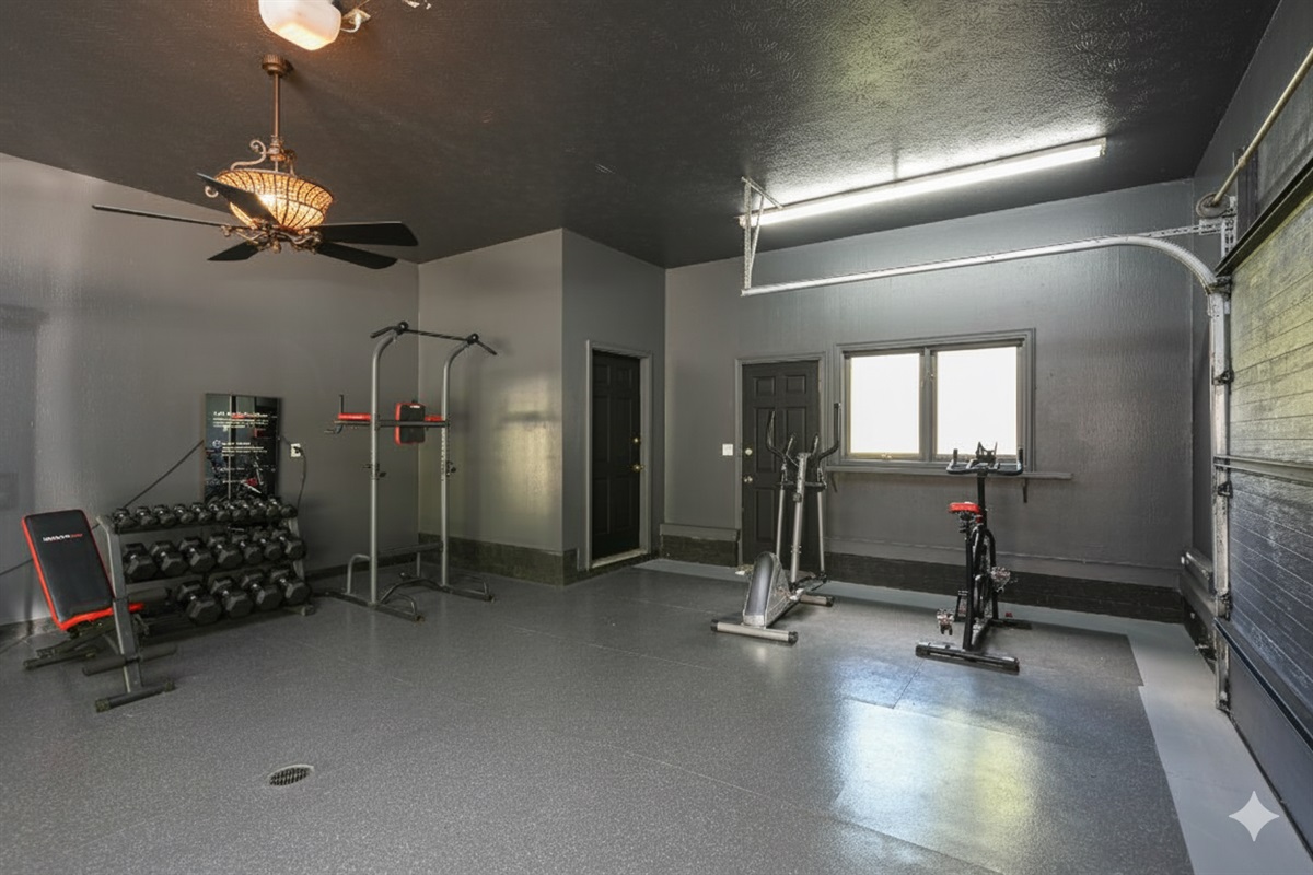 Your private workout space.