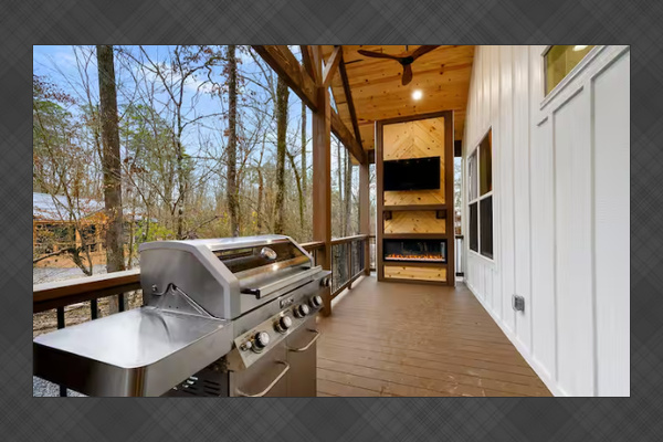 Outdoor grilling station for cookouts and BBQ nights