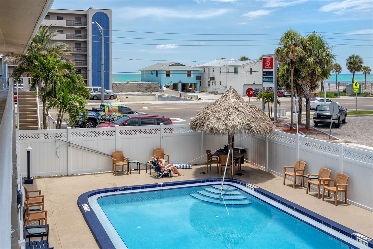 "Perfectly clean Pool and Tiki areas"