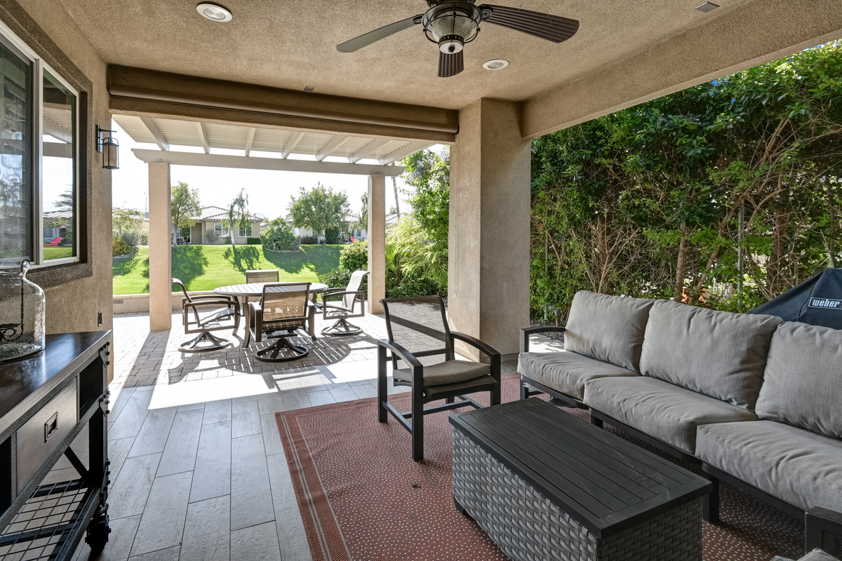Back Patio Seating Area and Dining Table