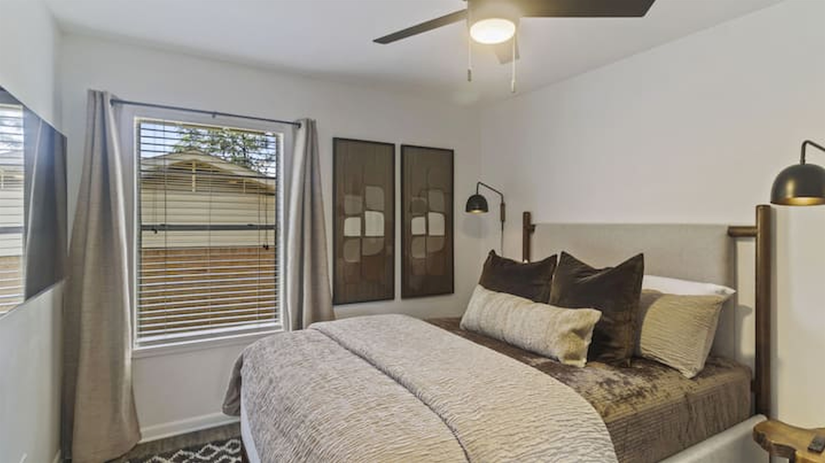 Comfortable guest bedroom designed for restful nights and extended stays.