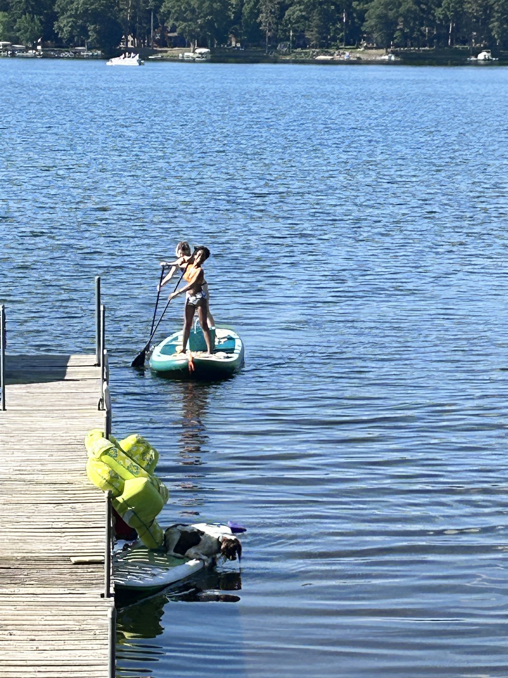 Grab the fam and jump on the party paddleboard!