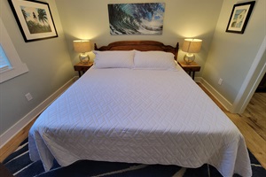 Master Bedroom with comfortable King Bed  (Linens provided)