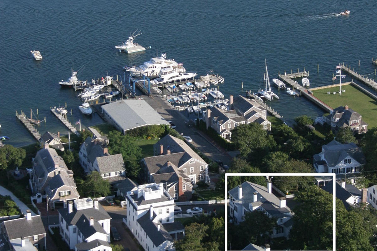 Aerial View of the house closeup