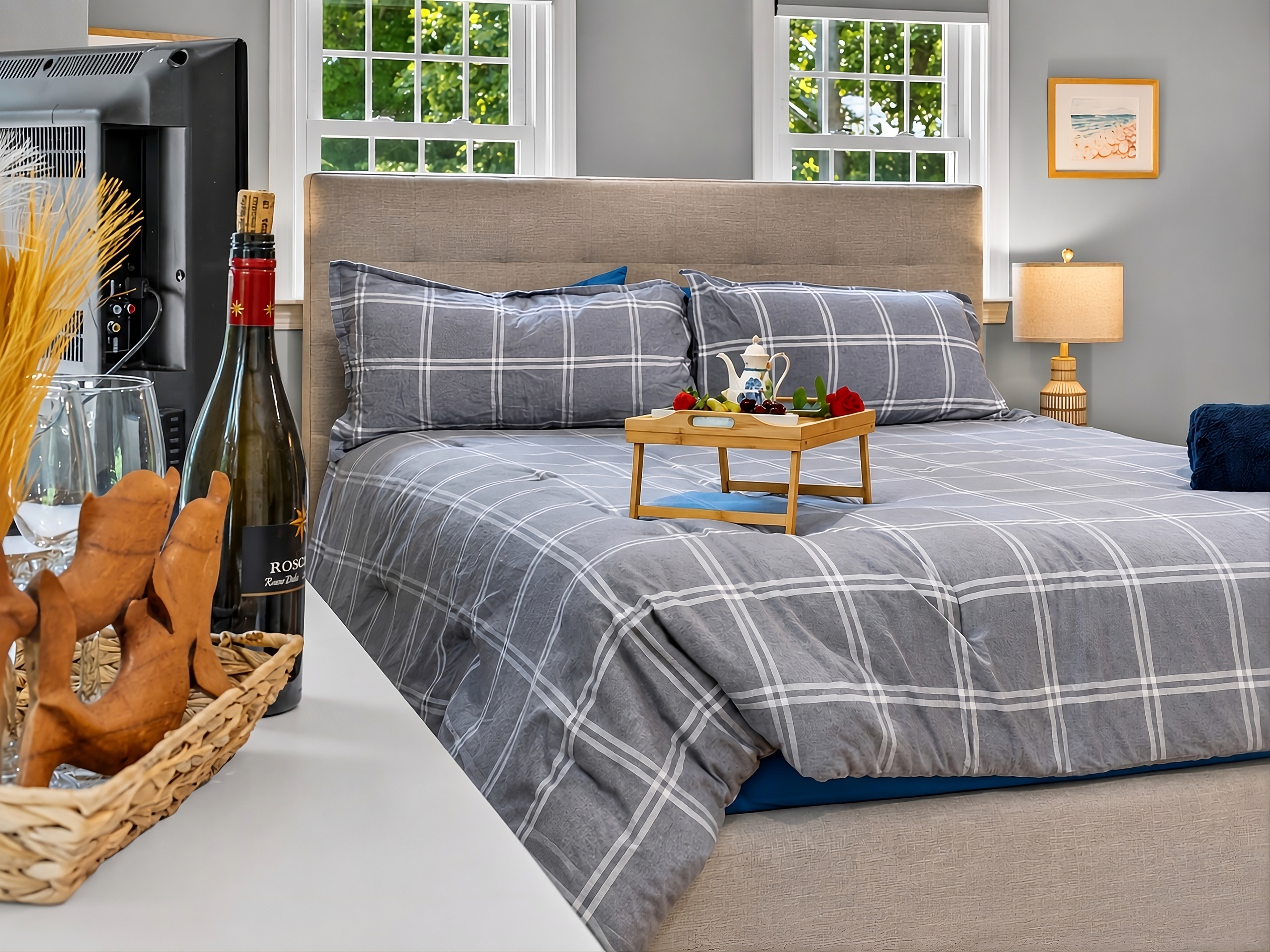 Spacious primary bedroom with plenty of room to relax and recharge.