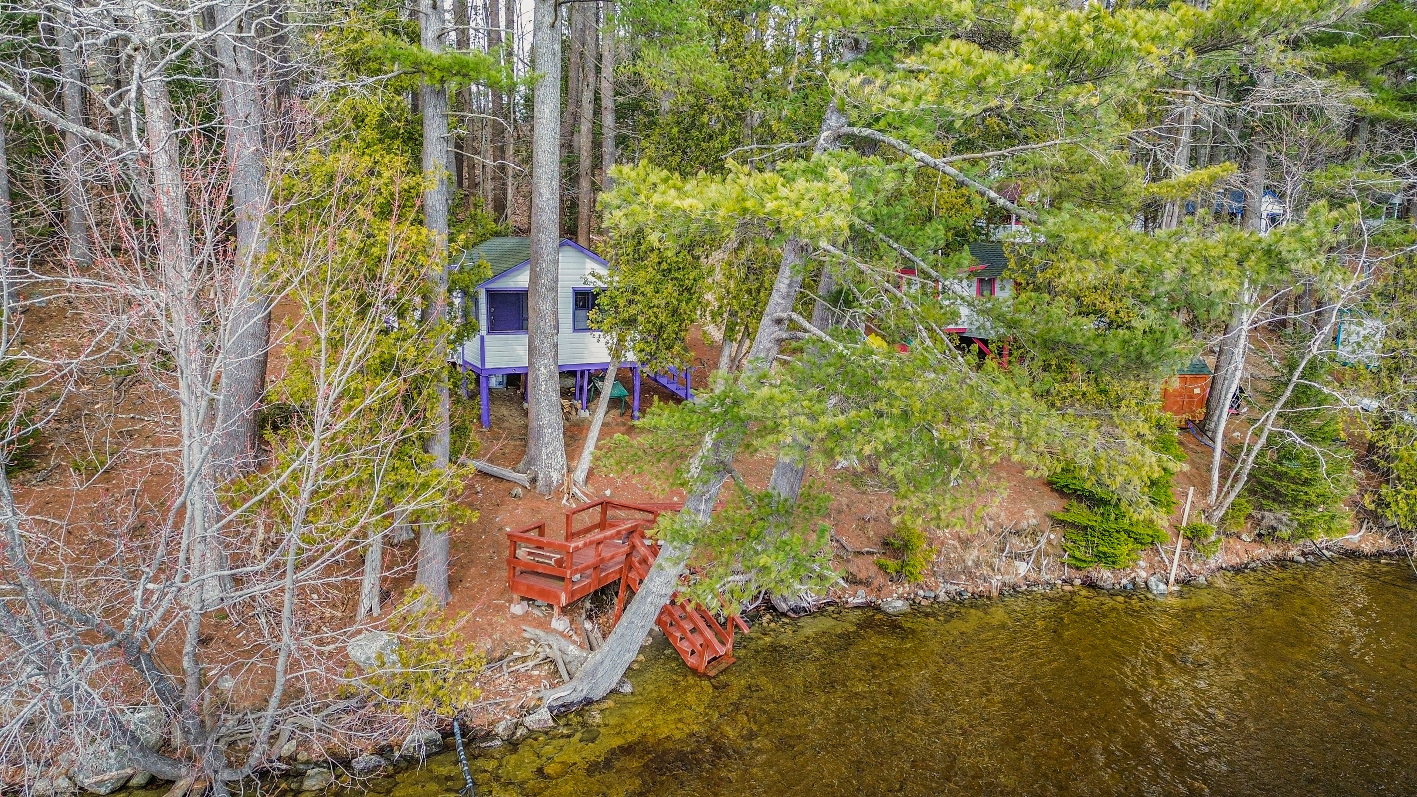 aerial front picture from the cabin