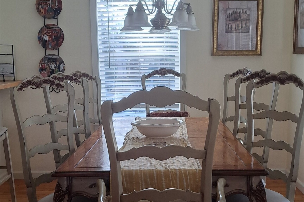 Beautiful French-County dining table for making lasting family memories.