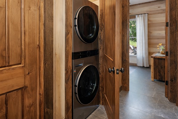 Keep everything fresh and clean with this well-equipped laundry room.
