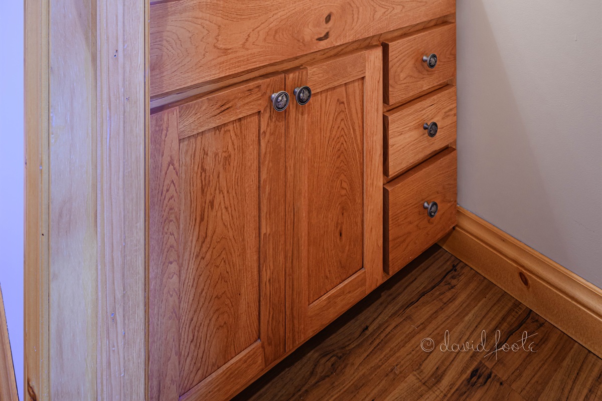 Powder room on main floor