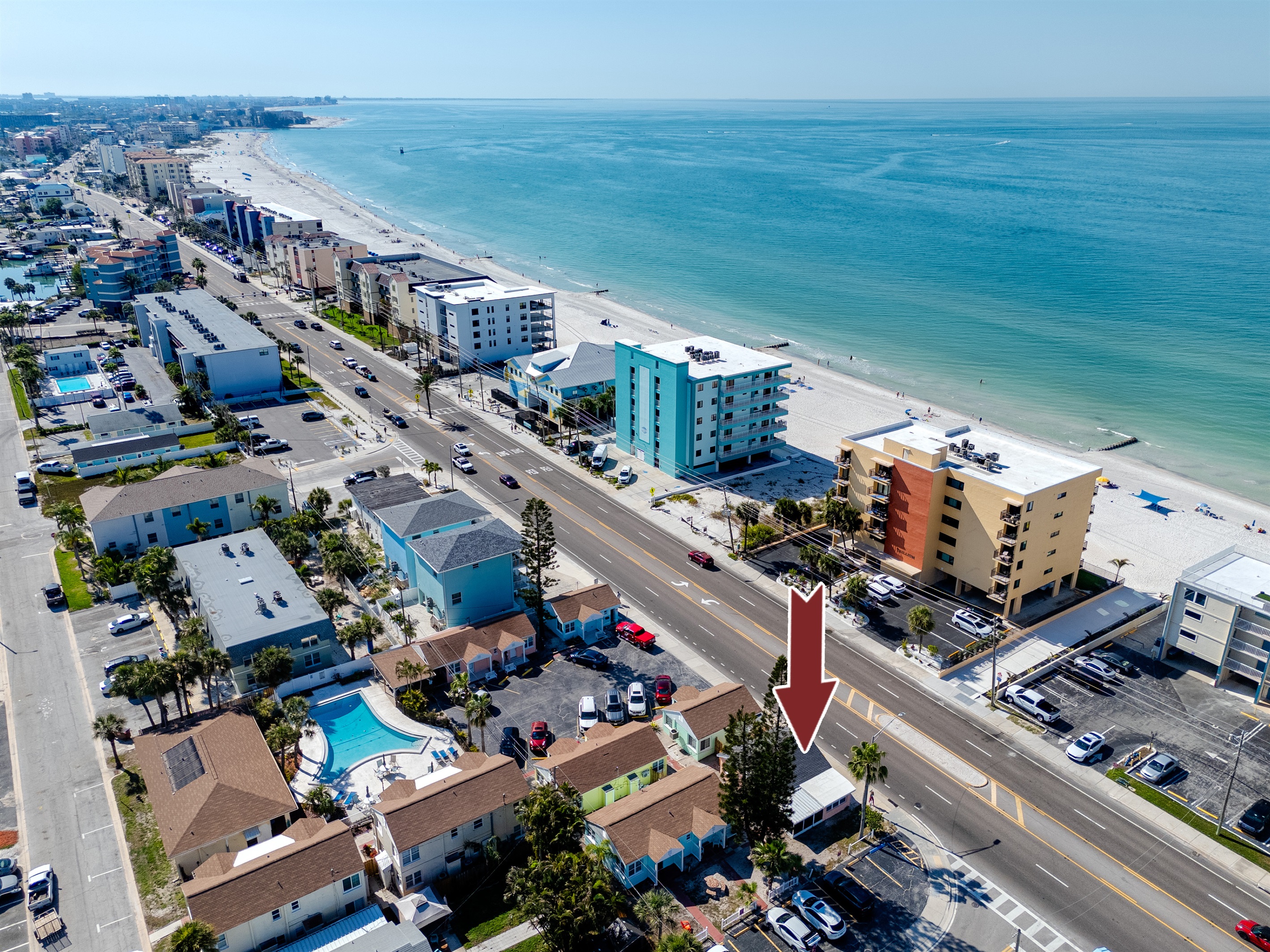 Walk right across the street to the beach