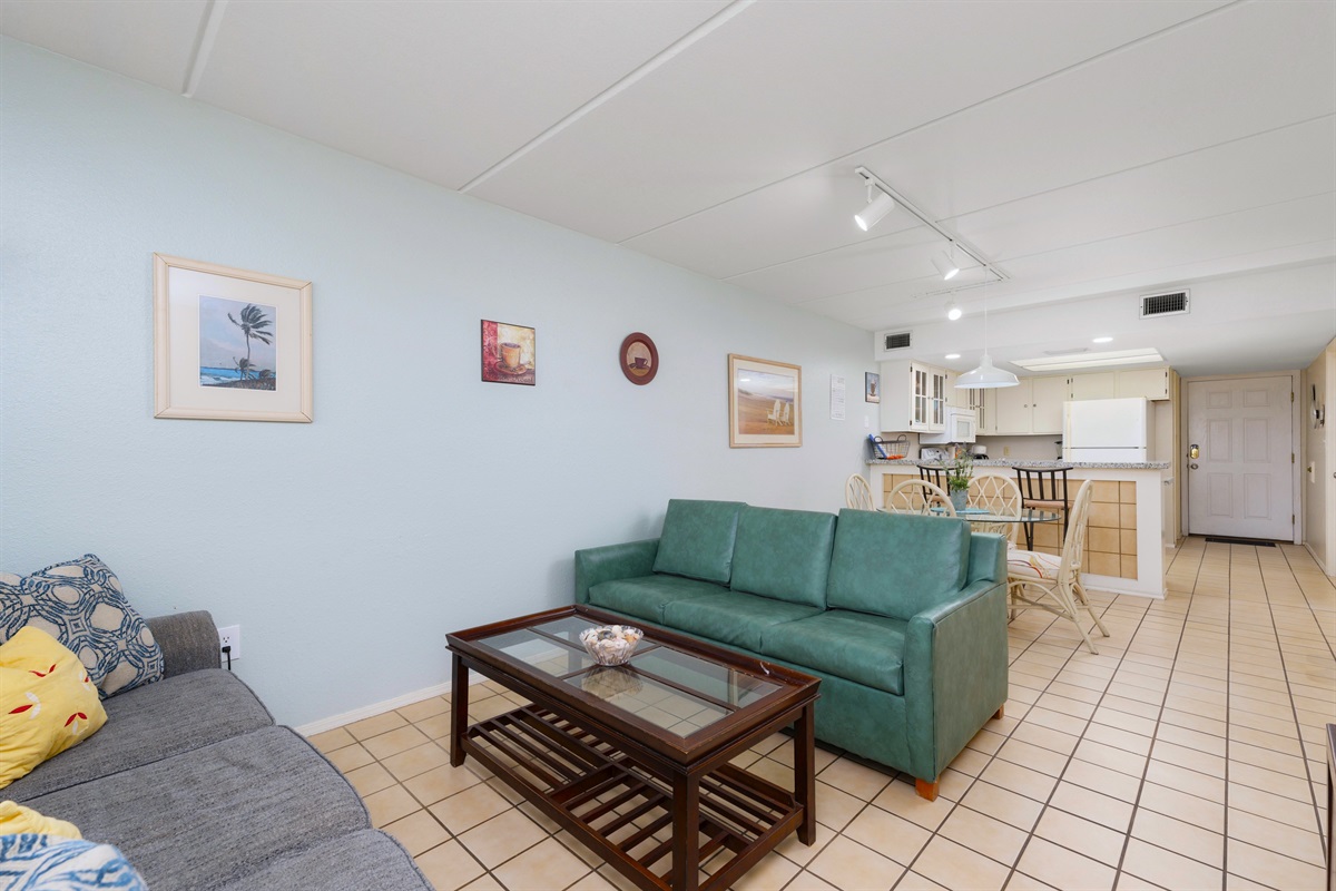 Open Living Room and Dining Area