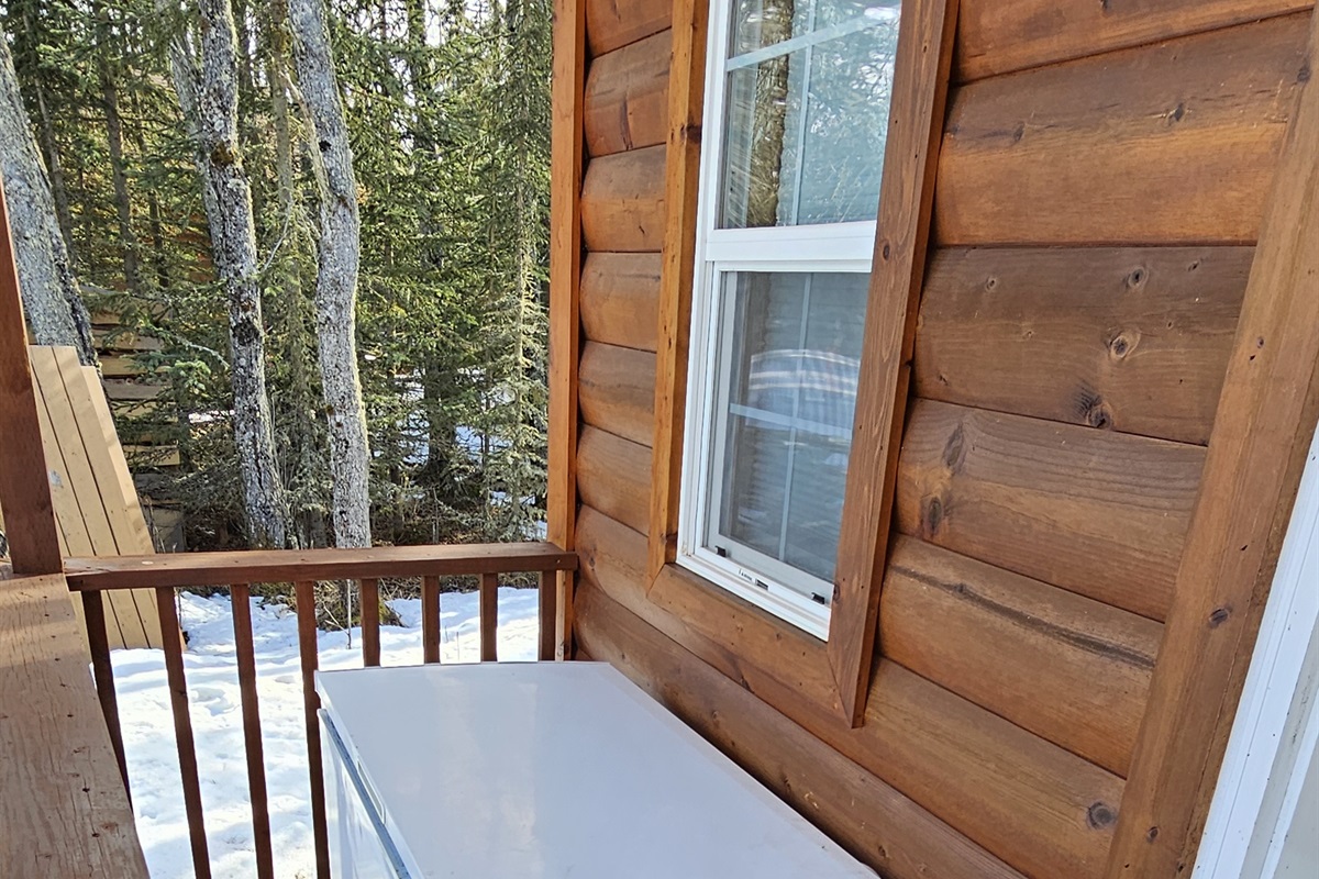 Freezer on Front Porch