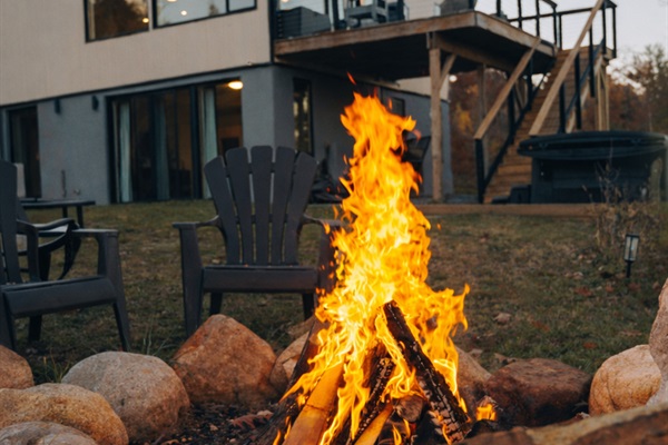 Fire pit area for nights under the stars