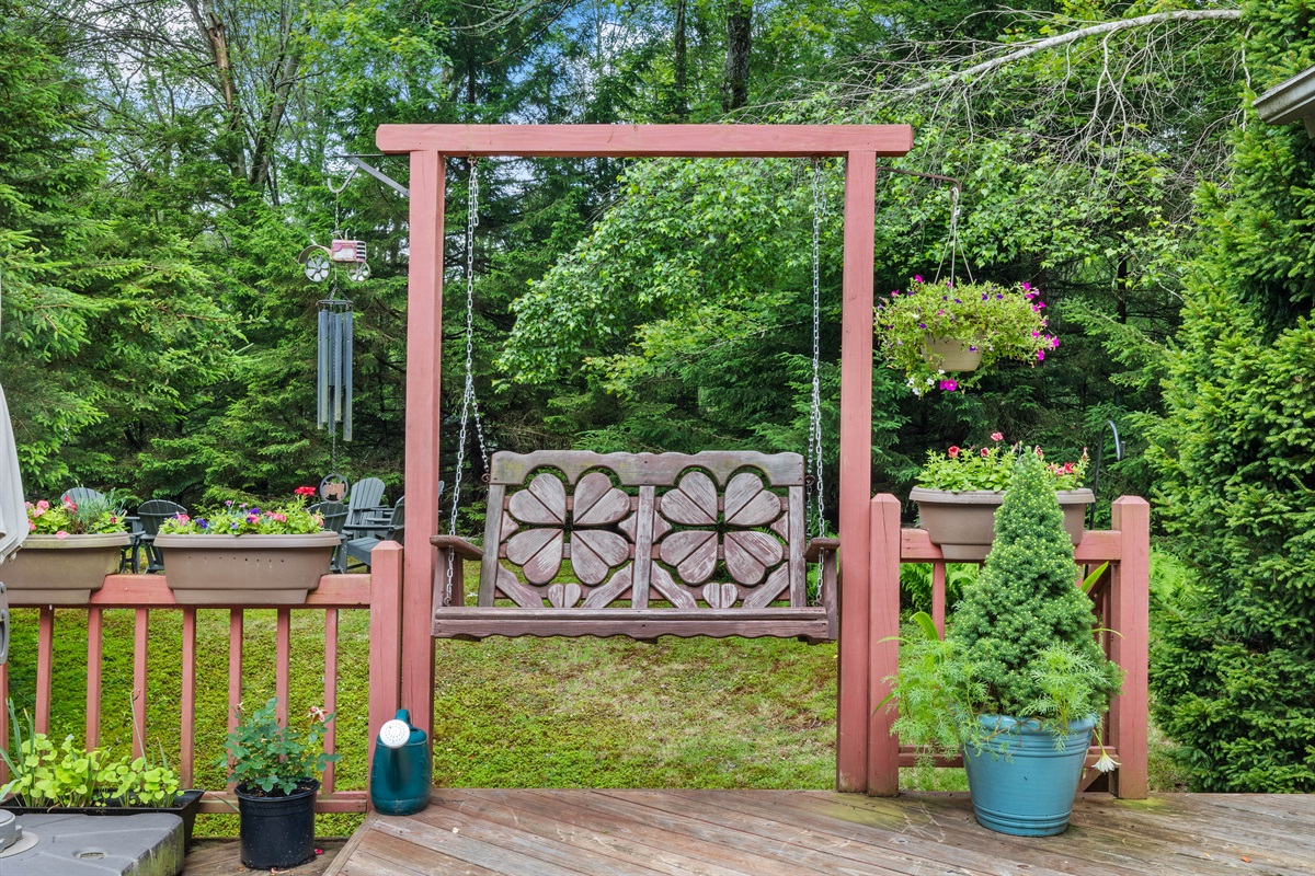 Spacious deck with grill and outdoor dining—perfect for cookouts and gatherings