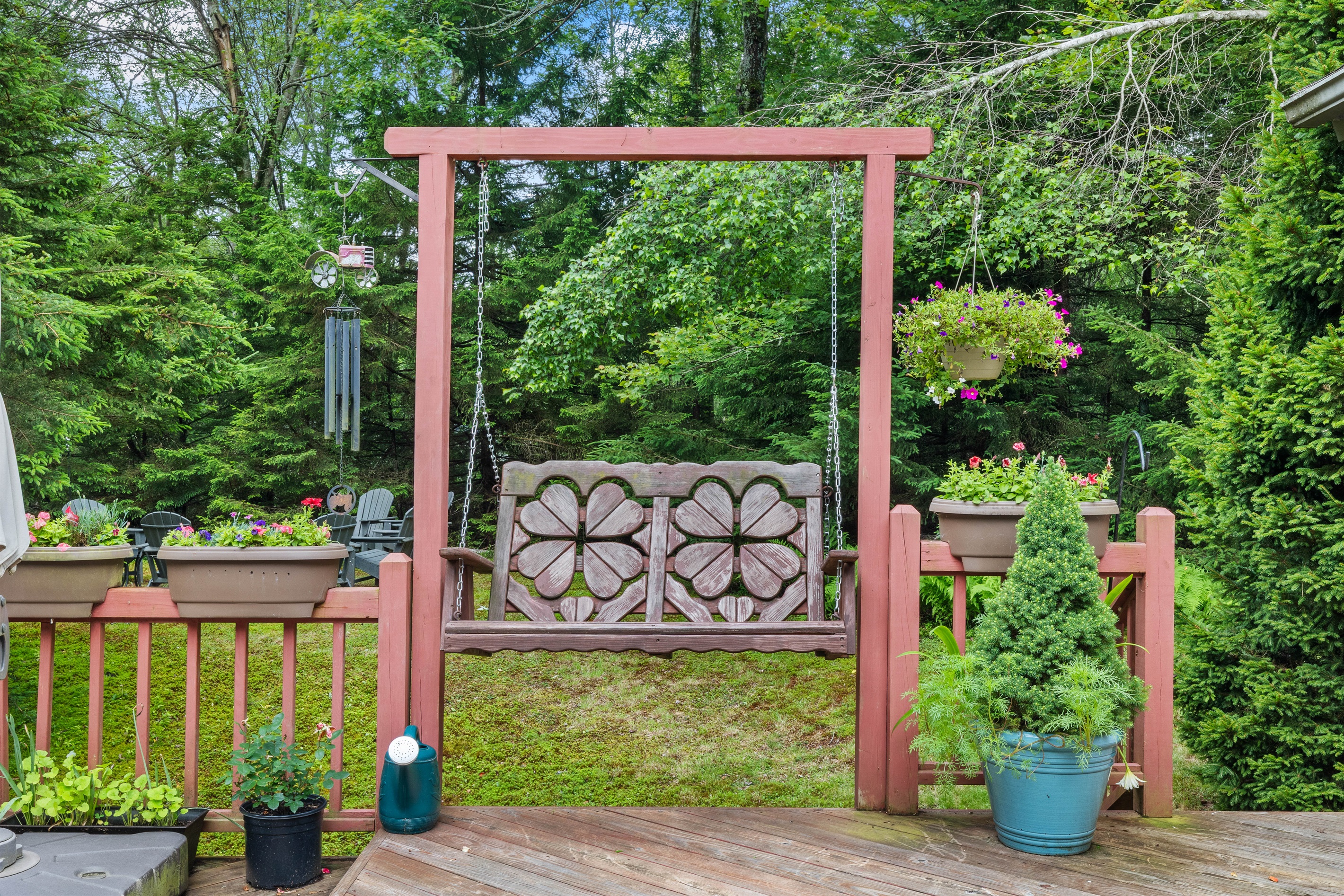 Spacious deck with grill and outdoor dining—perfect for cookouts and gatherings