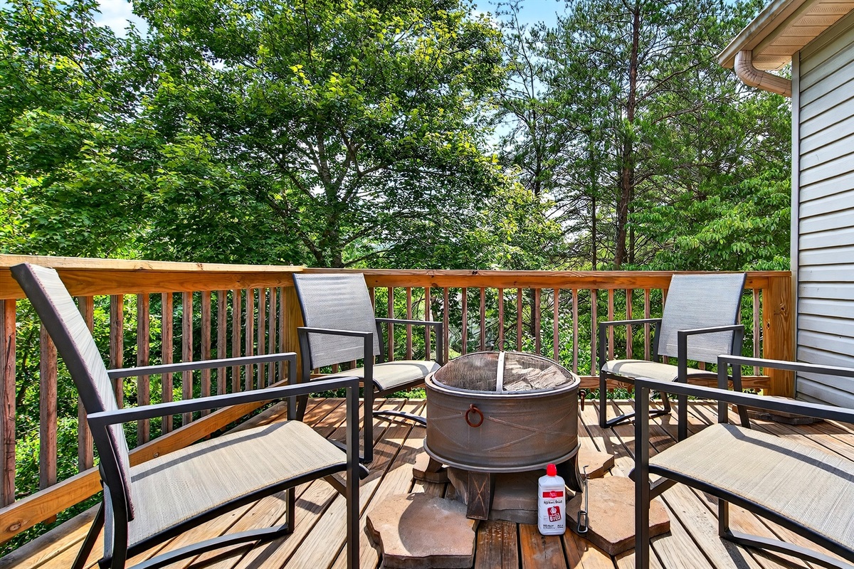 Sit around the fire pit