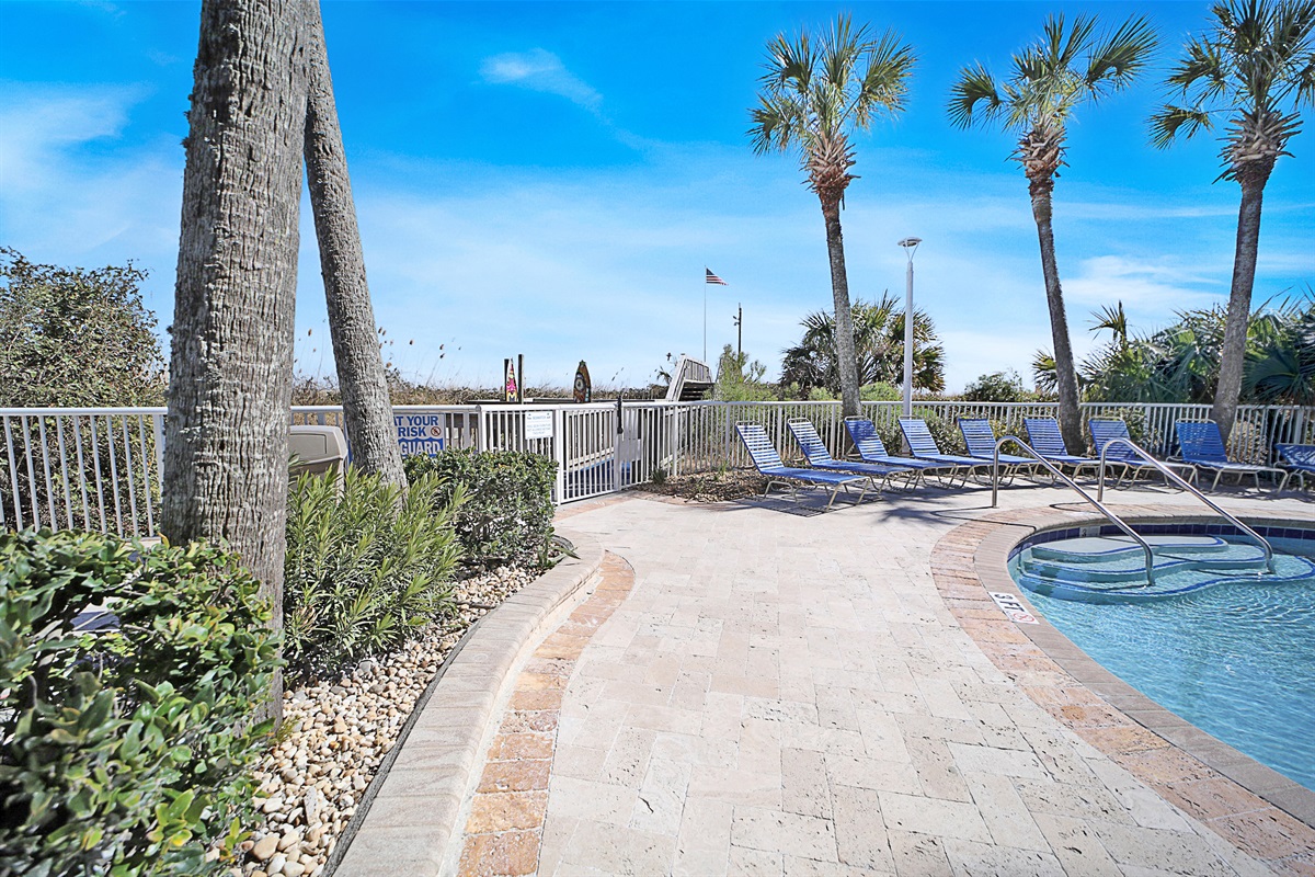 Sun Deck around pools