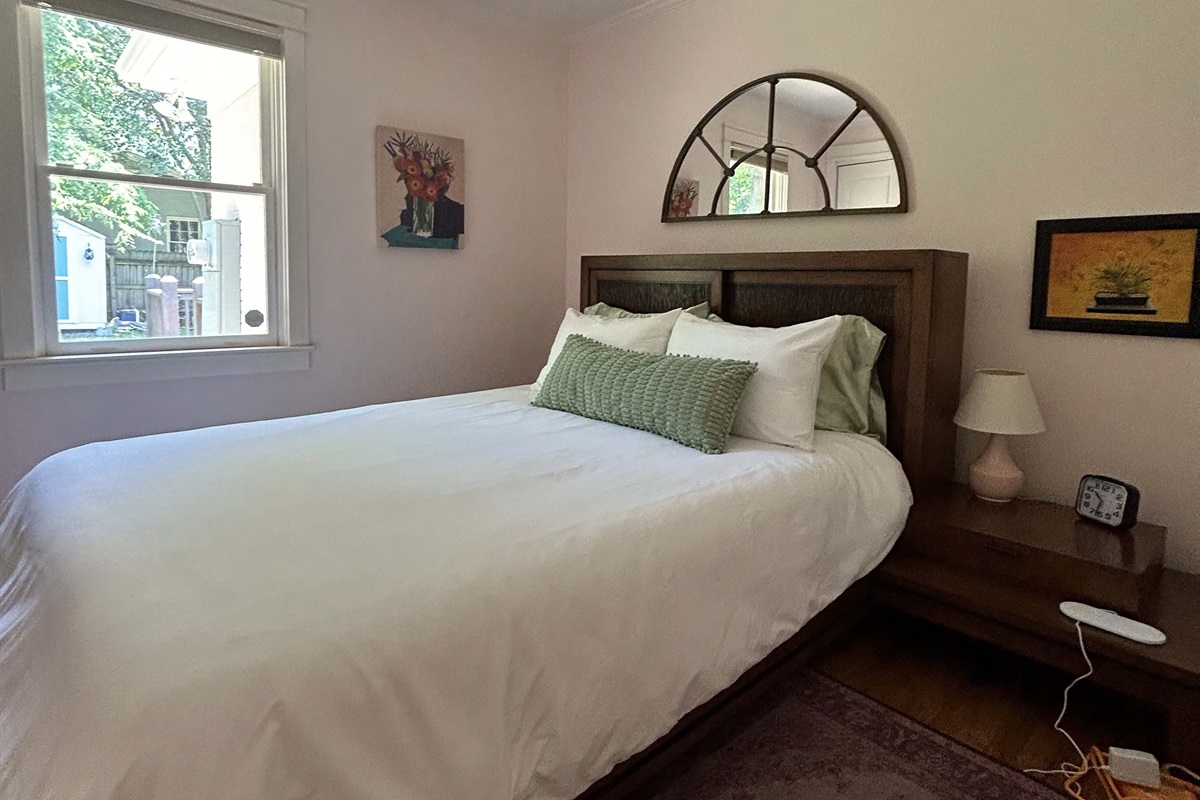 Queen sized bed