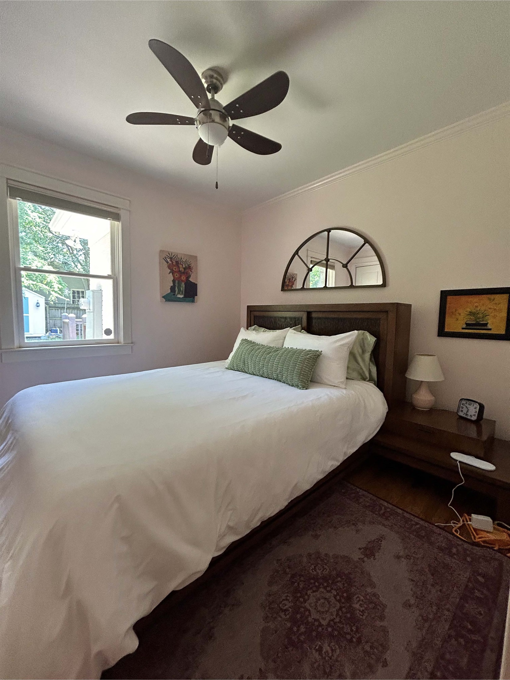 Queen sized bed
