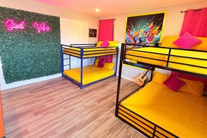 Another view of the downstairs bunk bedroom