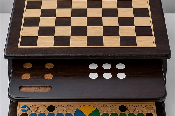 A selection of board games is available for family fun and friendly competition.