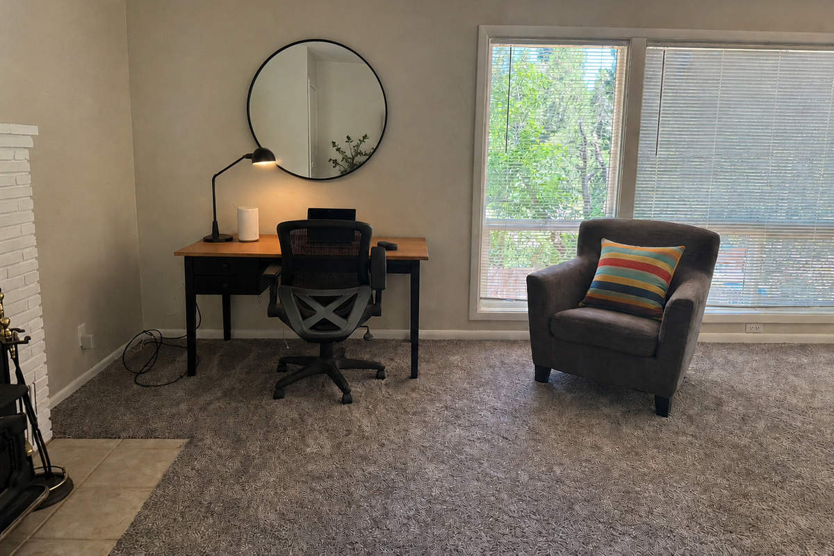 Desk and seating chair 