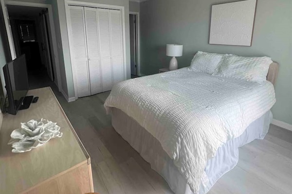 Master bedroom and closet